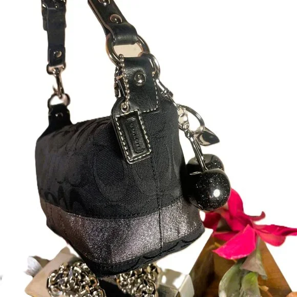 Coach Black Y2K Bucket Shoulder Bag